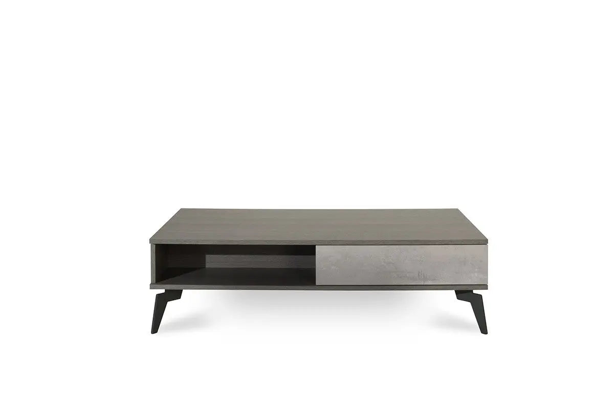 Vig Furniture - Nova Domus Palermo Italian Modern Faux Concrete & Grey Coffee Table - Vgacpalermo-Ct