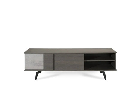 Vig Furniture - Nova Domus Palermo Italian Modern Faux Concrete & Grey Tv Stand - Vgacpalermo-Tv