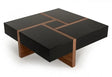 Modrest Makai Modern Black & Walnut Coffee Table Vgbble624E-Blk