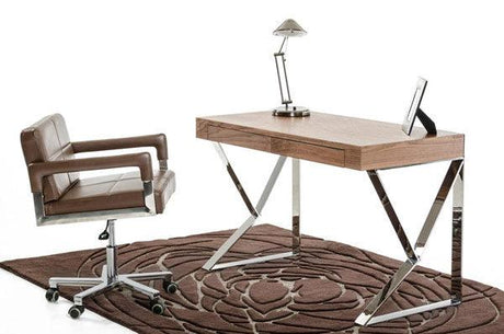 Vig Furniture - Modrest Ferris Modern Walnut Office Desk - VGBBMD153-WAL
