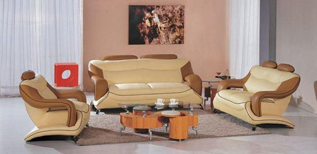 Vig Furniture - Divani Casa 7055 Modern Bonded Leather Sofa Set - VGBN7055-CAM