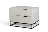 Vig Furniture - Modrest Hera Modern Grey Nightstand - Vgcnhera-Ns