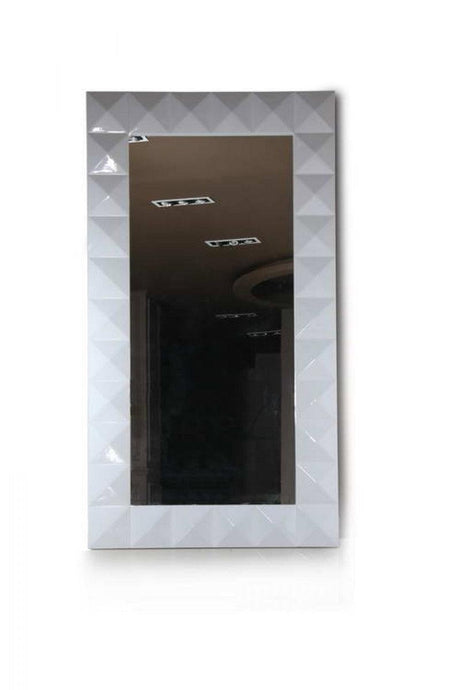 VIG Furniture - Versus Eva - Vertical Standing White Lacquer Floor Mirror - VGDVLS544