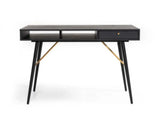 Vig Furniture - Modrest Billy Modern Black Oak & Gold Desk - Vgdwj3496