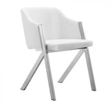 Vig Furniture - Modrest Darcy Modern White Leatherette Dining Chair (Set Of 2) - Vgewf3202Bf-Wht