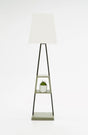Modrest Cortez Modern Black Metal & Faux Concrete Floor Lamp Vggrtrapeze