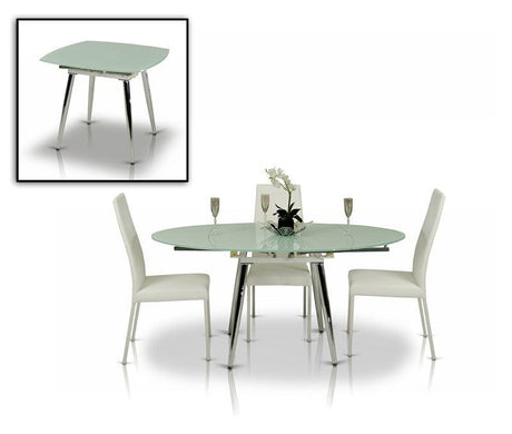 VIG Furniture - Modrest Brunch Modern White Extendable Dining Table - VGGU2607
