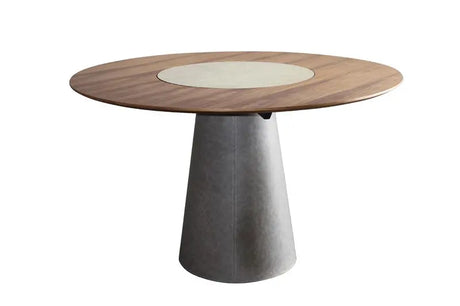 Vig Furniture - Modrest Alanna Modern Round Dining Table W- Lazy Susan - Vggu2997Rt