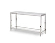 Modrest Agar Modern Glass & Stainless Steel Console Table Vghb235X