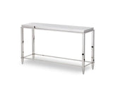 Vig Furniture - Modrest Agar Modern Glass & Stainless Steel Console Table - Vghb235X