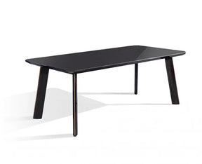Modrest Chadwick Modern Ebony & Rosegold Dining Table Vghb297T3-Ebn