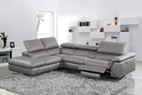 Divani Casa Maine Modern Sectional Sofa WRecliner Vgkne9104 - Dkgry - VGKNE9104 - DKGRY - Home Elegance USA - 1