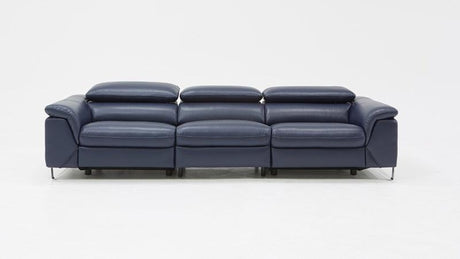 VIG Furniture - Divani Casa Maine Modern Blue Eco-Leather Sofa w- Electric Recliners - VGKNE9104-ECO-BLU