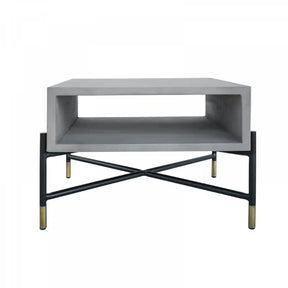 Modrest Walker Modern Concrete & Metal Coffee Table Vglbroky-Cf63