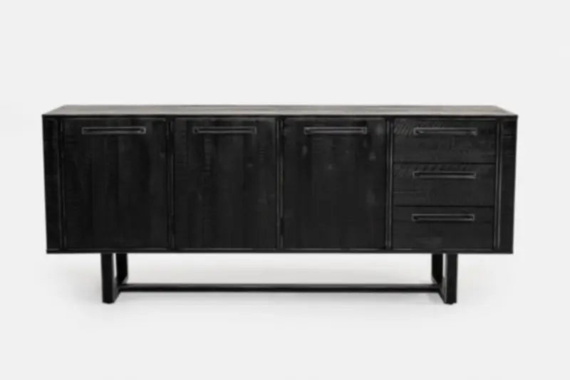 Vig Furniture - Modrest Hardy Modern Black Acacia Buffet - Vglbther-Sb190