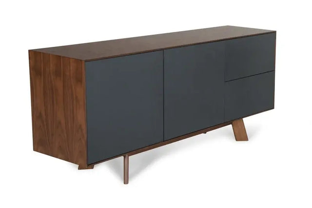 Vig Furniture - Modrest Weylyn Modern Charcoal Grey & Walnut Buffet - Vgmabh-374