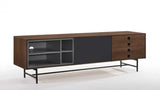 Vig Furniture - Modrest Bronson Mid-Century Modern Walnut & Grey Tv Stand - Vgmabh-582