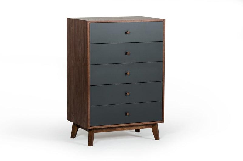 Vig Furniture - Nova Domus Dali Modern Grey & Walnut Chest - Vgmabr-31-Chest