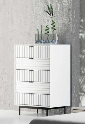 Nova Domus Valencia Contemporary White Chest Vgmabr-76-Chest