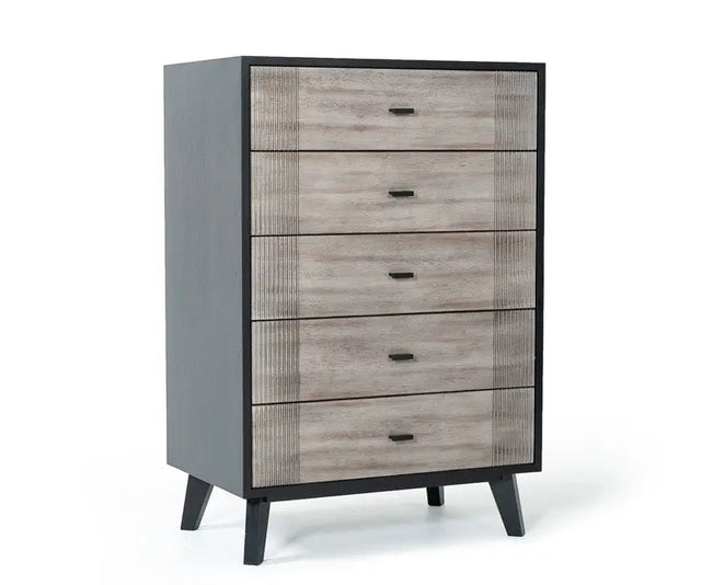 Vig Furniture - Nova Domus Panther Contemporary Grey & Black Chest - Vgmabr-77-Chest