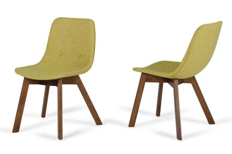 VIG Furniture - Laken - Modern Green Tea & Walnut Dining Chair (Set of 2) - VGMAMI-565-TEA