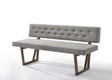 Modrest Jordan Modern Grey & Walnut Dining Bench Vgmami-746-Gry