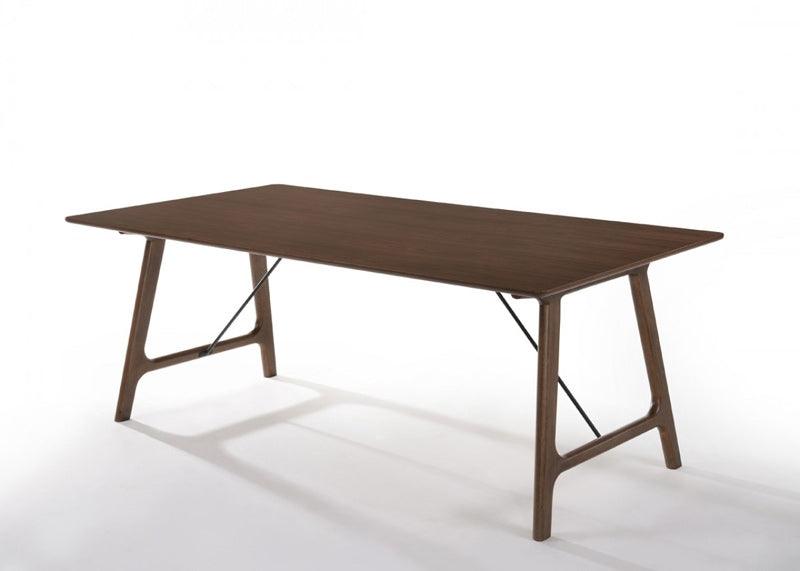 Vig Furniture - Modrest Oritz Mid-Century Modern Walnut Dining Table - Vgmamit-5157