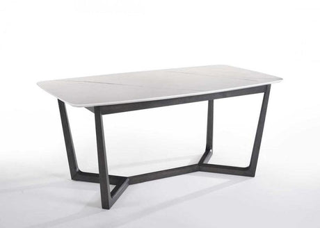 VIG Furniture - Modrest Evelyn Modern White Cultured Marble Dining Table - VGMAMIT-5182
