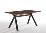 Vig Furniture - Modrest Runyon Modern Walnut & Black Dining Table - Vgmamit-5223