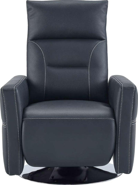 VIG Furniture - Divani Casa Nashua Modern Blue Leatherette Recliner Chair - VGMB-R079-BLU