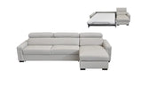 Vig Furniture - Estro Salotti Sacha Reversible Sofa Bed Sectional W- Storage - Vgntsacha-E3018