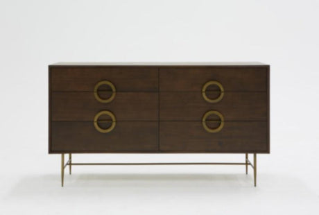 VIG Furniture - Modrest Selena Modern Acacia & Brass Dresser - VGNX18151