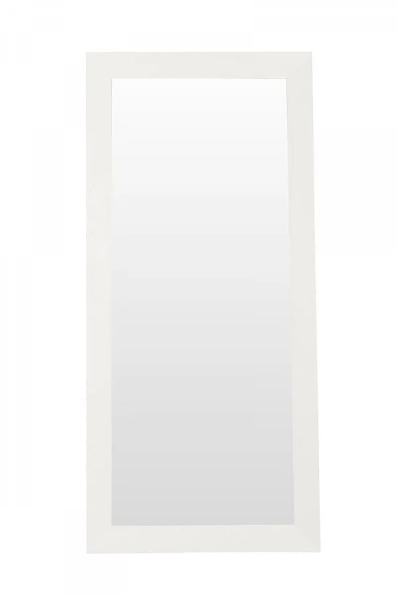 Vig Furniture - A&X Regal - Modern White Crocodile Floor Mirror - Vgunak421-Wht