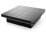 Vig Furniture - A&X Horizon - Modern Crocodile Black Coffee Table With Pull Out Squares - Ak856-120A - Vgunak856-120C-Blk