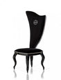 Rc017-2 Luxurious Transitional Black Fabric Chair (Set Of 2) Vgunrc017-2