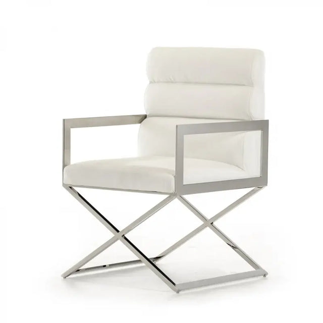 Vig Furniture - Modrest Capra Modern White Leatherette Dining Chair (Set Of 2) - Vgvcb8108Vg-Wht