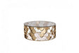 Modrest Javier Modern Glass & Gold Round Coffee Table Vgvcct088