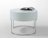 Vig Furniture - Modrest Liv Modern White Lacquer Round Nightstand - Vgwcgacg04