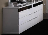 Vig Furniture - Impera - White Lacquer Bedroom Chest - Vgwcimpera-C