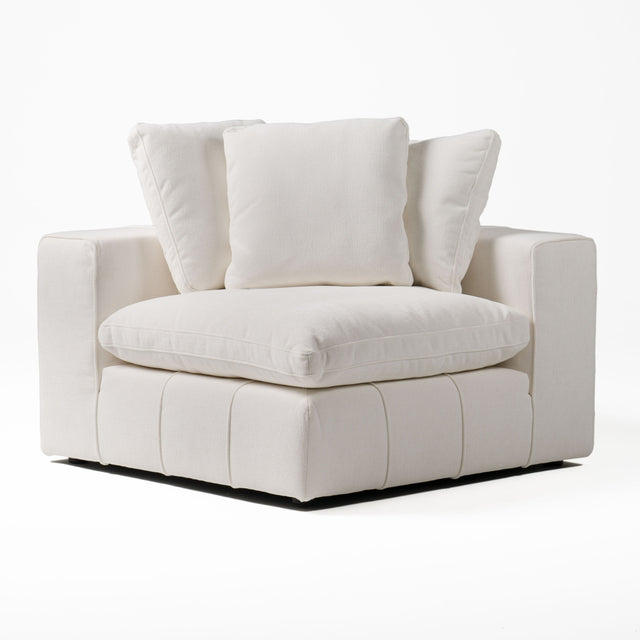 Vig Furniture Divani Casa Vicki - Modern Off-White Fabric Modular Corner Seat