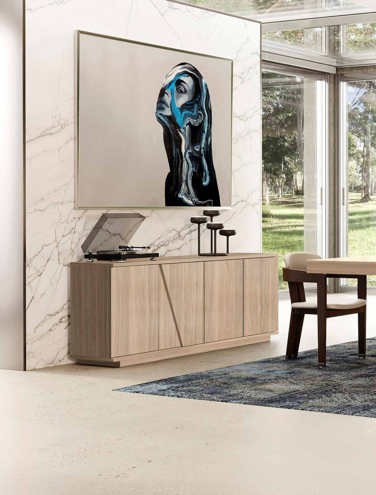 Vig Furniture Nova Domus Victoria - Italian Modern Walnut Caracalla Buffet