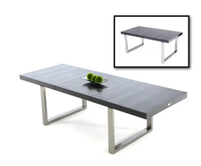 Skyline Modern Black Crocodile Lacquer Dining Table Vgunac803-255-B