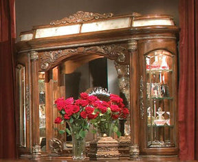 Villa Valencia Mirror With Lighting Box In Chestnut - 72060-55-60Lb - Aico Furniture