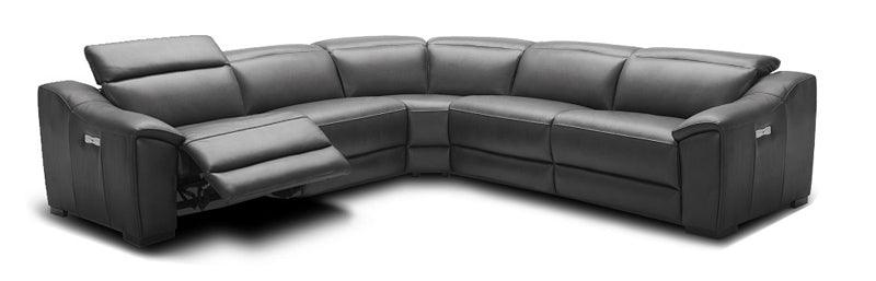 J&M Furniture - Nova 5 Piece Motion Sectional Set In Dark Grey - 18775-Dg