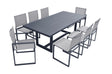 Vig Furniture Renava Wake + Kayak - Modern Outdoor Grey Dining Table Set