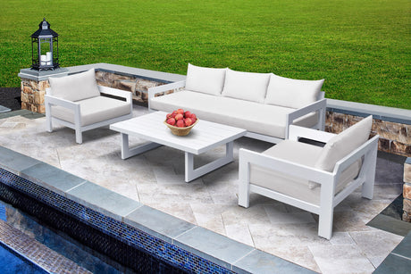 Vig Furniture Renava Wake - Outdoor Off-White Sofa Set