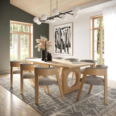 Vig Furniture Modrest Washington - Modern Natural Oak Rectangular Dining Table