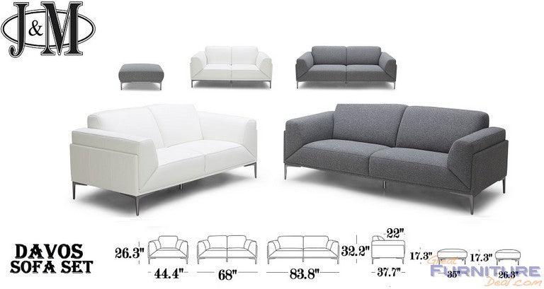 Davos Sofa And Loveseat Set - 18248Sf - Lv | J&M | Home Elegance USA