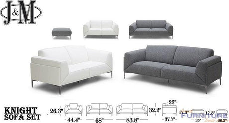 Knight Sofa And Loveseat 2Pc Set - 18249-Sl | J&M