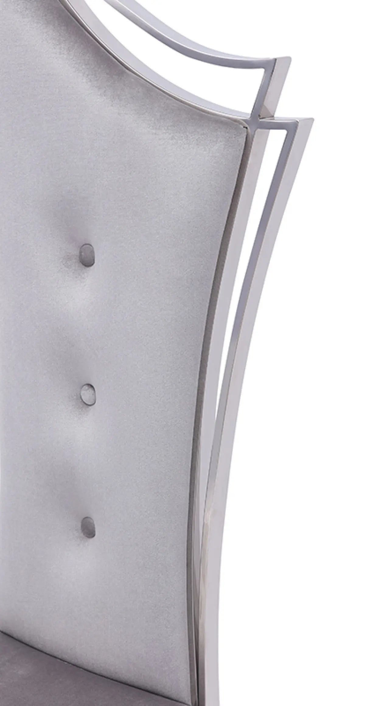 Vig Furniture - Modrest Bonnie Modern Grey Velvet & Stainless Steel Dining Chair (Set Of 2) - Vgzay906-1-Grybt